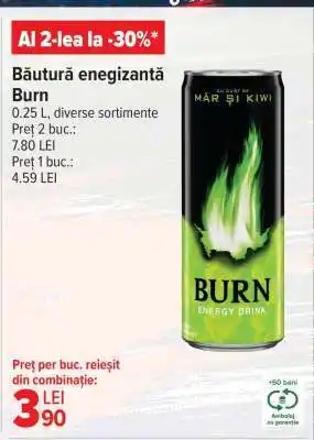 Carrefour Băutură energizantă Burn Ofertă