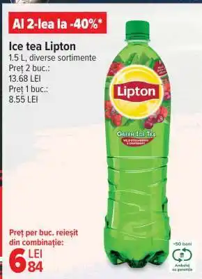 Carrefour Ice tea Lipton Ofertă