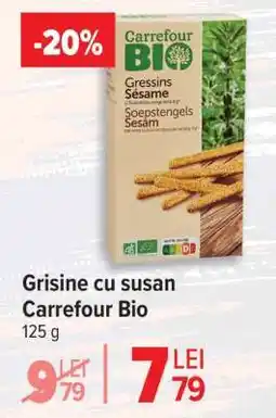 Carrefour Grisine cu susan Carrefour Bio Ofertă