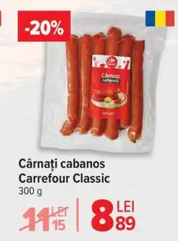 Carrefour Cârnați cabanos Carrefour Classic Ofertă