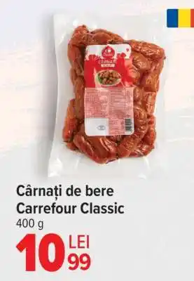Carrefour Cârnați de bere Carrefour Classic Ofertă