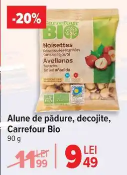 Carrefour Alune de pădure, decojite, Carrefour Bio Ofertă