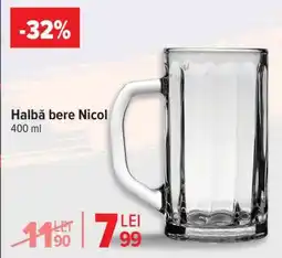 Carrefour Halbă bere Nicol Ofertă