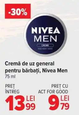 Carrefour Cremă de uz general pentru bărbați Nivea Men Ofertă