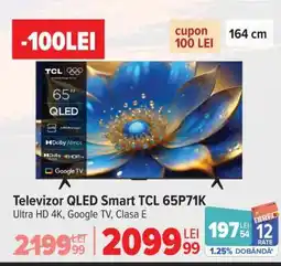 Carrefour Televizor QLED Smart TCL 65P71K Ofertă