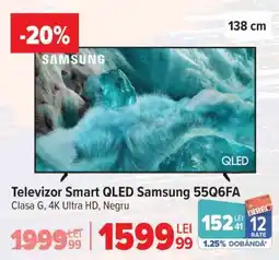 Carrefour Televizor Smart QLED Samsung 55Q6FA Ofertă