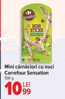 Carrefour Mini cârnăciori cu nuci Carrefour Sensation Ofertă