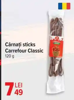 Carrefour Cârnați sticks Carrefour Classic Ofertă