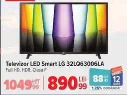 Carrefour Televizor LED Smart LG 32LQ63006LA Ofertă