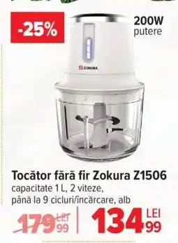 Carrefour Tocător fără fir Zokura Z1506 Ofertă