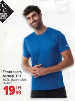 Carrefour Tricou sport, bărbați, TEX Ofertă