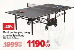 Carrefour Masă pentru ping pong exterior Spin Pong Ofertă