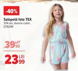 Carrefour Salopetă fete TEX Ofertă
