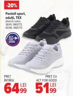 Carrefour Pantofi sport adulți TEX Ofertă