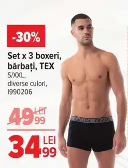 Carrefour Set x 3 boxeri bărbați, TEX Ofertă