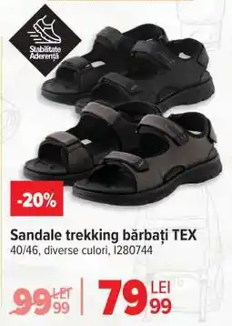 Carrefour Sandale trekking bărbați TEX Ofertă