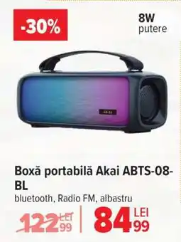 Carrefour Boxă portabilă Akai ABTS-08-BL Ofertă