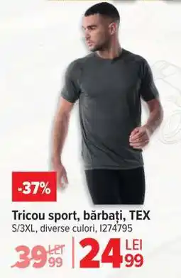 Carrefour Tricou sport, bărbați, TEX Ofertă