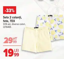 Carrefour Setx 2 colanți, fete, TEX Ofertă