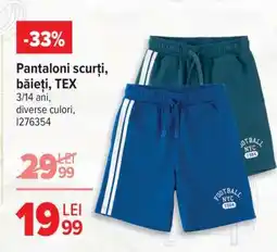 Carrefour Pantaloni scurți băieți, TEX Ofertă
