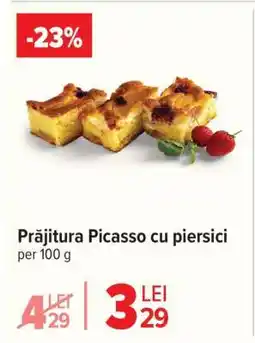 Carrefour Prăjitura Picasso cu piersici Ofertă