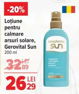 Carrefour Loțiune pentru calmare arsuri solare, Gerovital Sun Ofertă