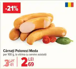 Carrefour Cârnați polonezi Meda Ofertă