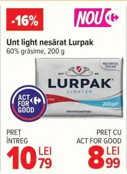 Carrefour Unt light nesărat Lurpak Ofertă