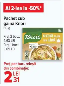 Carrefour Pachet cub găină Knorr Ofertă