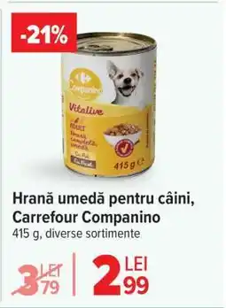 Carrefour Hrană umedă pentru câini Carrefour Companino Ofertă