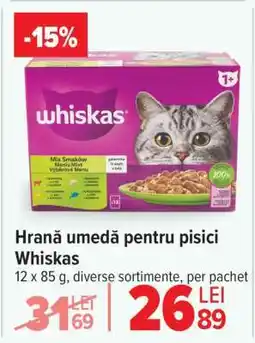 Carrefour Hrană umedă pentru pisici Whiskas Ofertă
