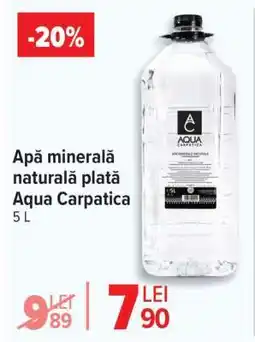 Carrefour Apă minerală naturală plată Aqua Carpatica 5 L Ofertă