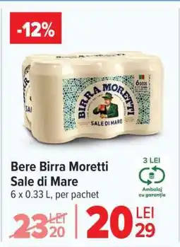 Carrefour Bere Birra Moretti Sale di Mare Ofertă