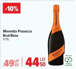 Carrefour Mionetto Prosecco Brut/Rose Ofertă