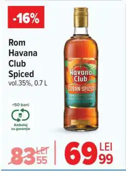 Carrefour Rom Havana Club Spiced Ofertă