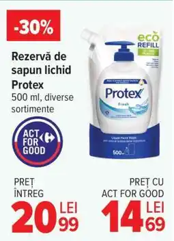 Carrefour Rezervă de săpun lichid Protex Ofertă