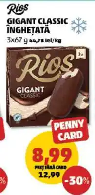 Penny Rios Gigant Classic Înghețată Ofertă