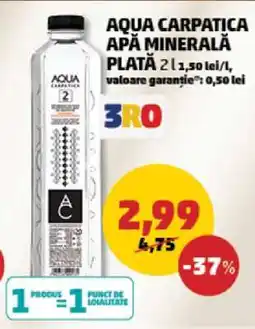 Penny Aqua Carpatica Apă Minerală Plată Ofertă