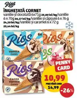 Penny Înghețată Cornet Rios Ofertă