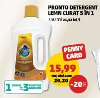 Penny PRONTO DETERGENT LEMN CURAT 5 IN 1 Ofertă
