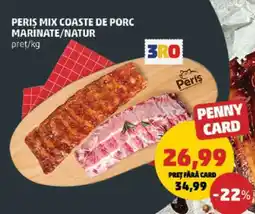 Penny PERIȘ MIX COASTE DE PORC MARINATE/NATUR Ofertă