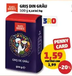 Penny GRIȘ DIN GRÂU Ofertă