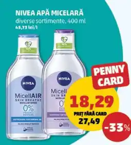 Penny NIVEA Apă micelară Ofertă