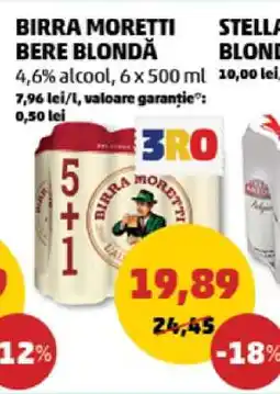 Penny BIRRA MORETTI Bere blondă Ofertă