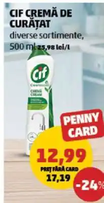 Penny Cif Cremă de Curățat Ofertă