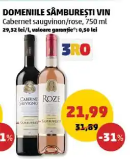 Penny DOMENIILE SÂMBUREȘTI Vin Ofertă