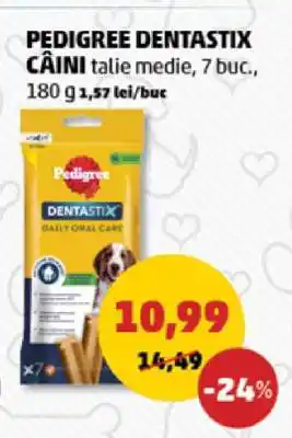 Penny PEDIGREE DENTASTIX CÂINI Ofertă