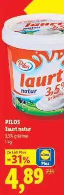 Lidl Pilos Iaurt natur Ofertă