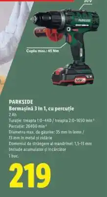 Lidl Parkside Bormașină 3 in 1, cu percuție Ofertă