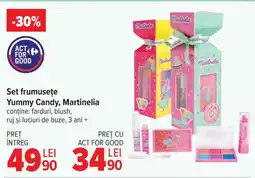 Carrefour Set frumusețe Yummy Candy, Martinelia Ofertă
